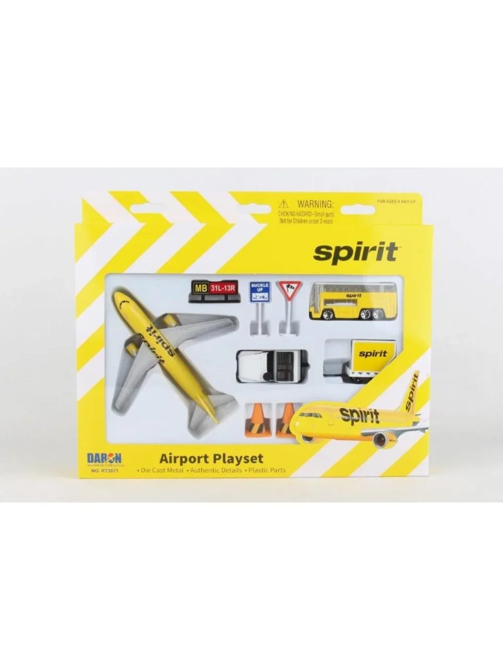 Airport Playset with Die-Cast Airplane, Cars & Transport Toys for Kids 3